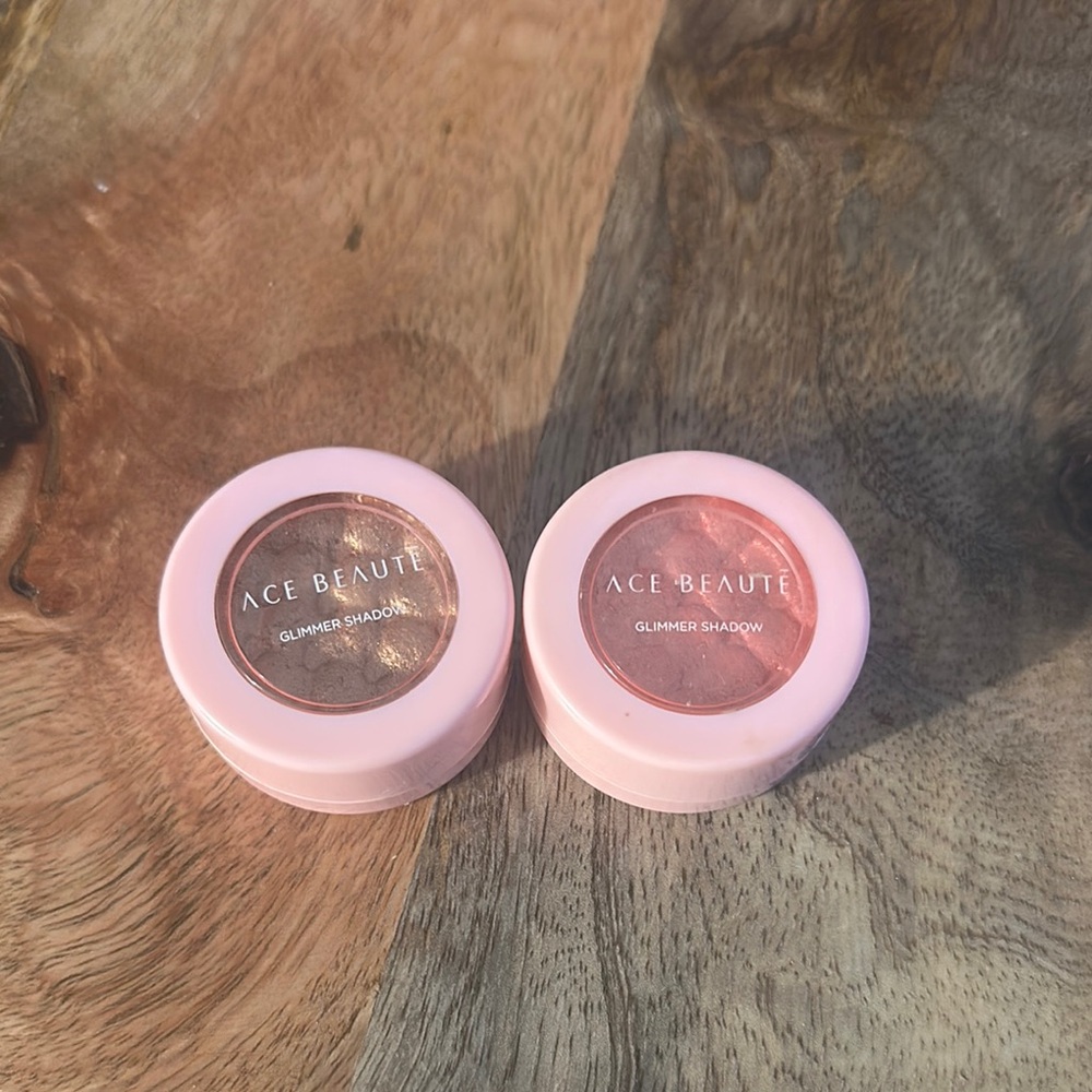 Ace Beaute Pink and Gold Eyeshadow Duo